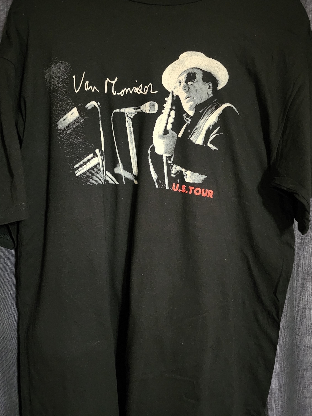Sony Black Graphic Short-Sleeve Tee with White Photo Print